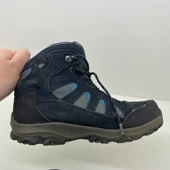 Lands End Womens Navy blue Hiking Walking Mud Boots lace up cushioned size 7.5 - Picture 7 of 12